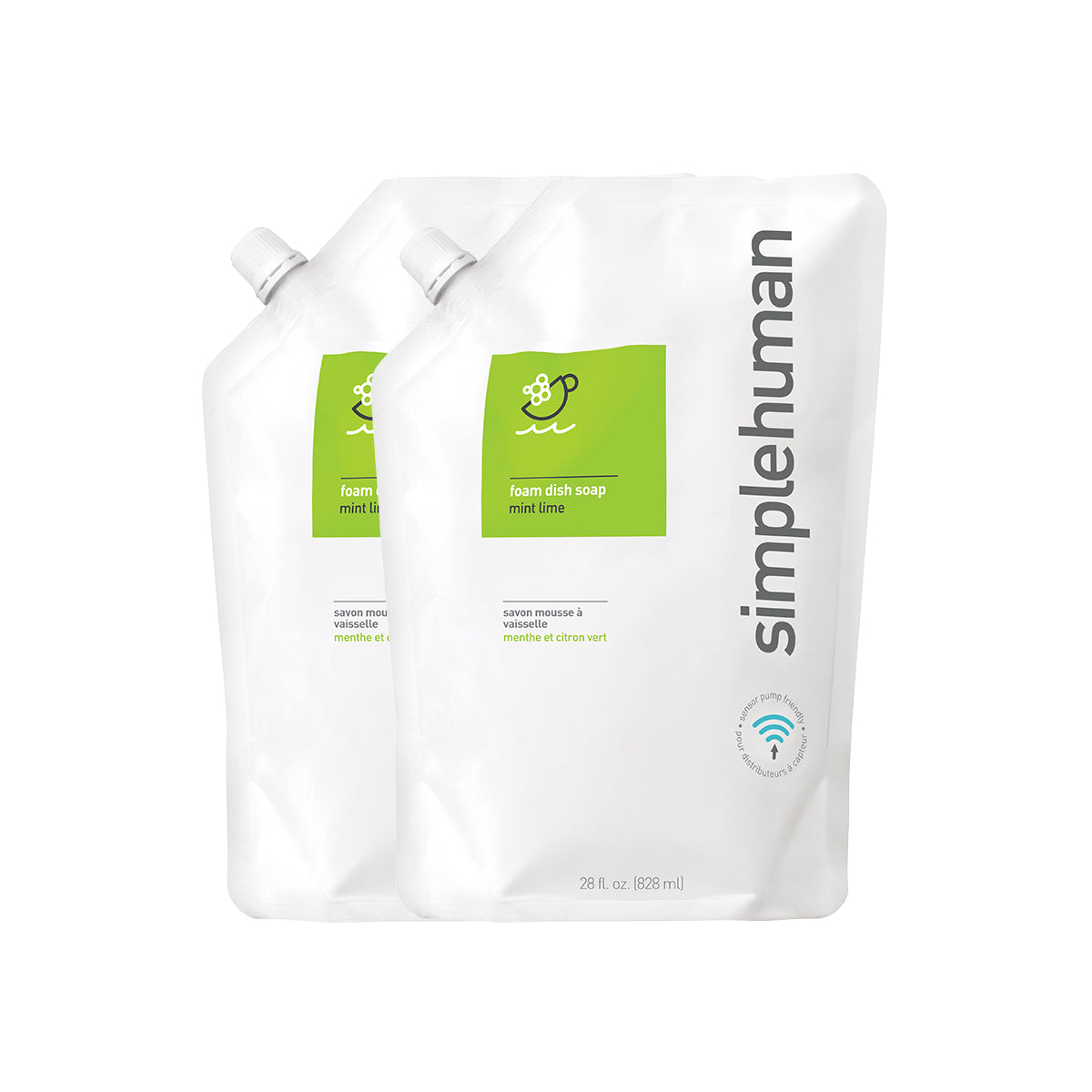 Mint Lime Foam Dish Soap Refill Pouch
