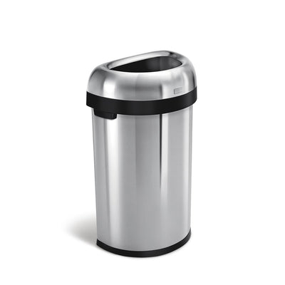 simplehuman 60L semi-round open can 