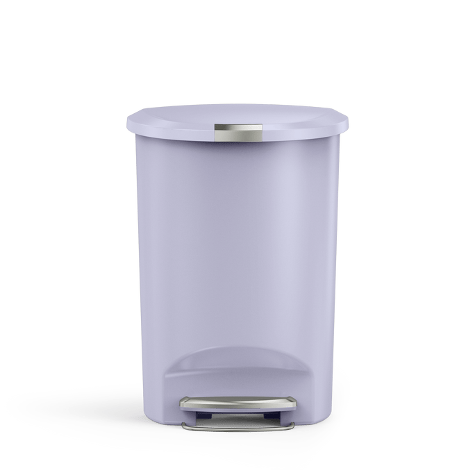 50L Semi-Round Plastic Step Trash Can