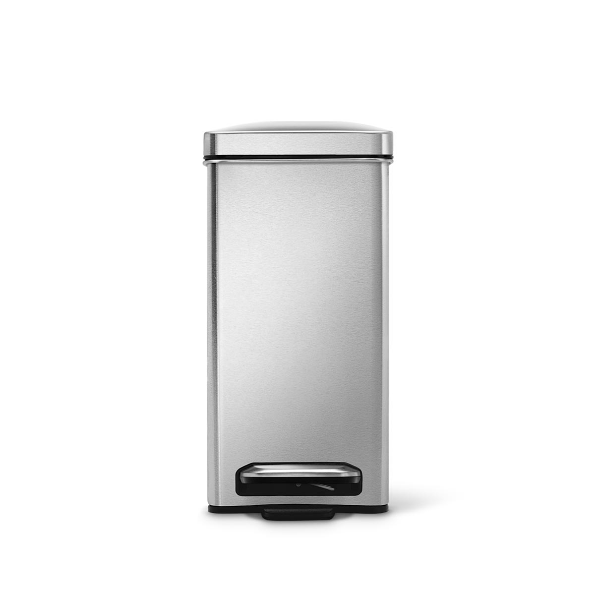 10L profile step can - brushed finish - front view