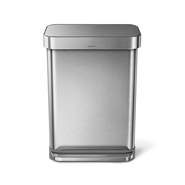 55L rectangular step can with liner pocket