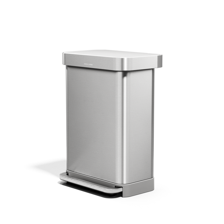 55L Rectangular Step Can with Liner Pocket