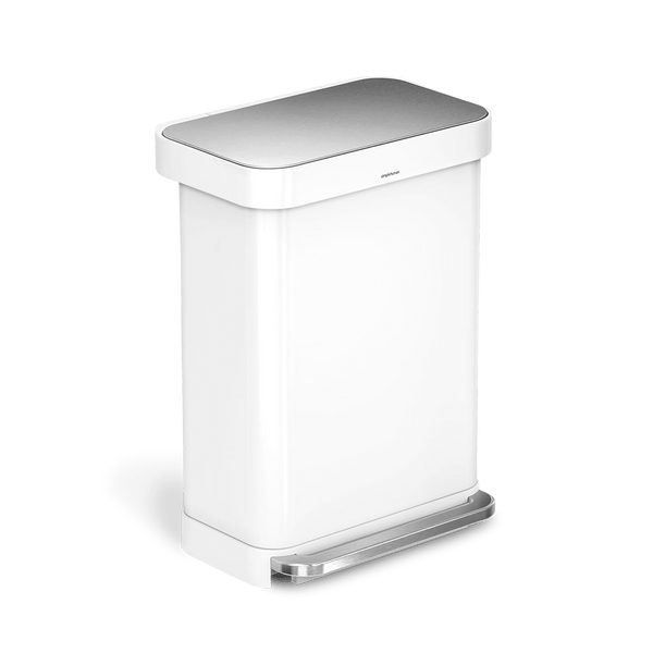 55L rectangular step can with liner pocket