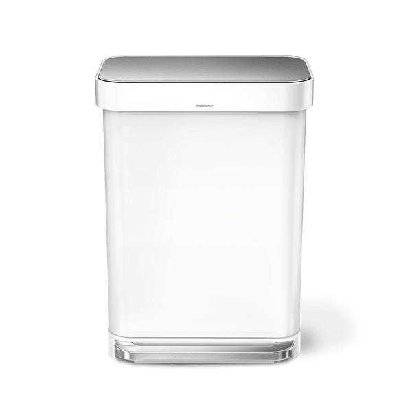 55L rectangular step can with liner pocket