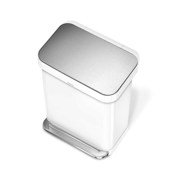 55L rectangular step can with liner pocket