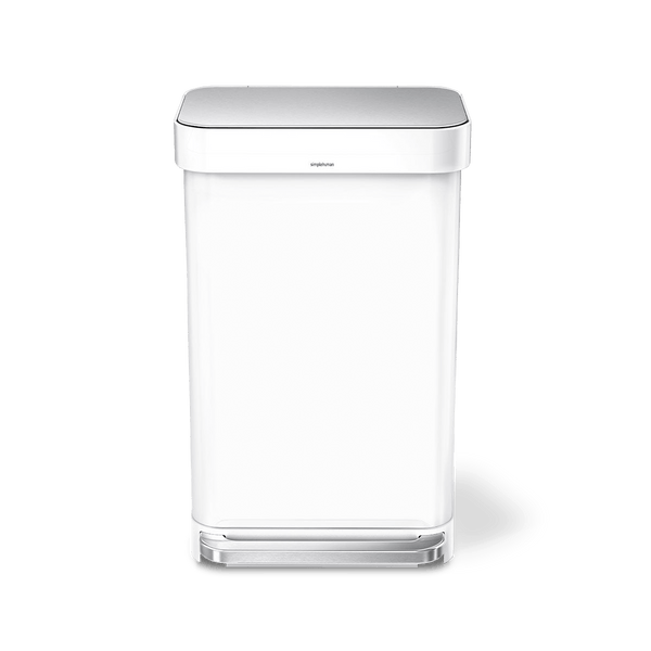 45L rectangular step can with liner pocket