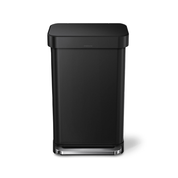 45L rectangular step can with liner pocket