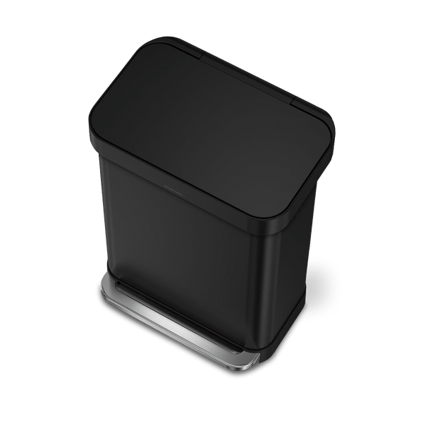 55L rectangular step can with liner pocket