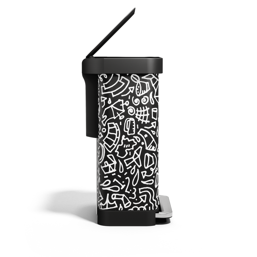 55L Rectangular Step Can with Liner Pocket