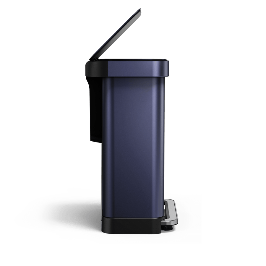 Side view of Simplehuman's Nebula 55L Step Can. 