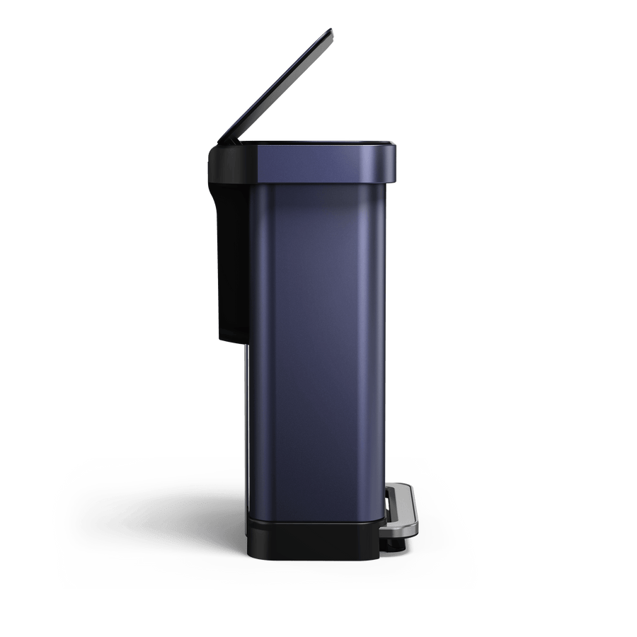 Side view of Simplehuman's Nebula 45L Step Can. 