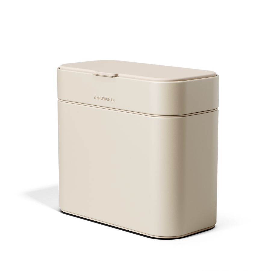 Simplehuman's Compost Caddy, front-angled view. 