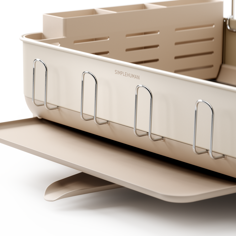 Simplehuman's standard Dishrack from a detailed view. 