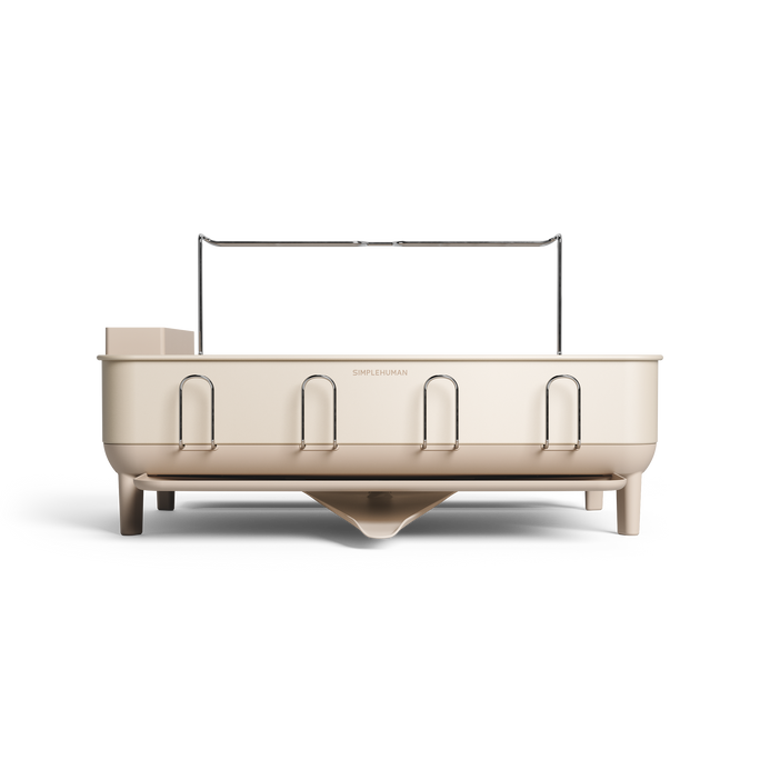 Simplehuman's Standard Dishrack from a front view. 