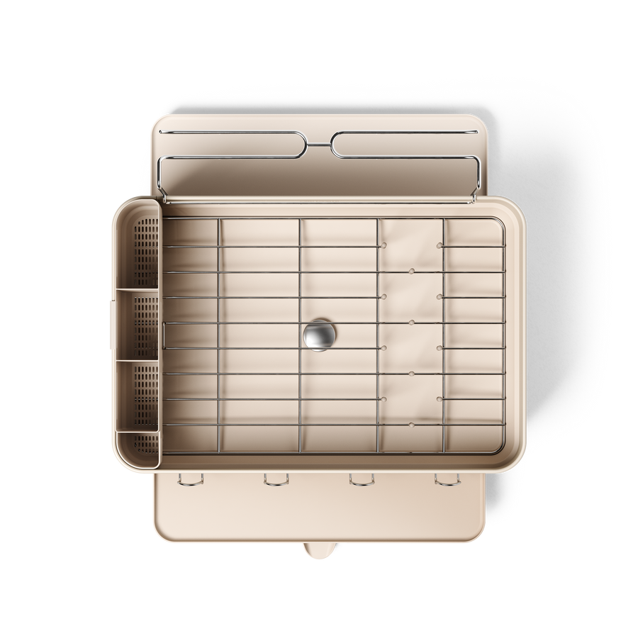 Simplehuman's Standard Dishrack from a top view. 