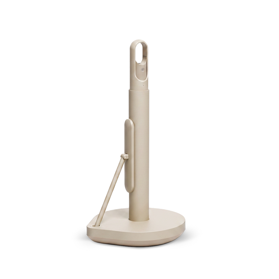 Simplehuman's Paper Towel Holder with Spray in a Latte finish. 