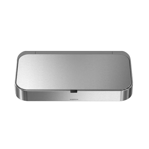 lid assembly, brushed stainless steel 