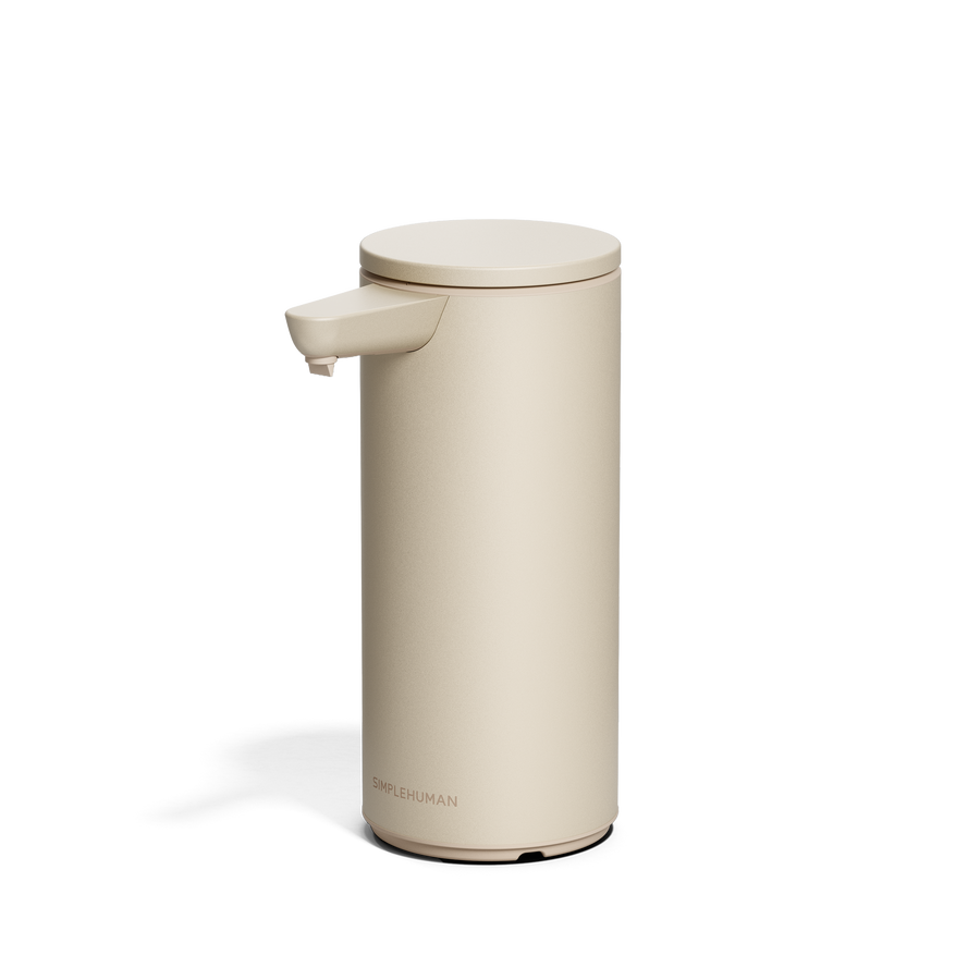 Simplehuman's 9 oz. Sensor Pump, side-angled view. 