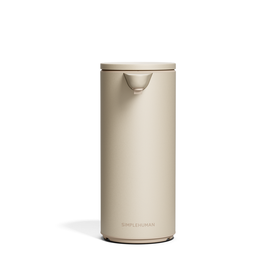 Simplehuman's 9 oz. Sensor Pump, front view. 