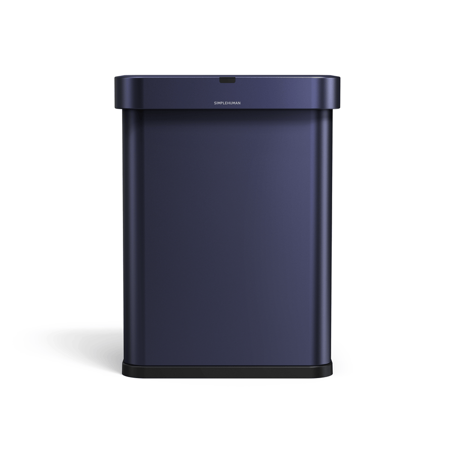 Front view of Simplehuman's Nebula 58L Sensor Can. 