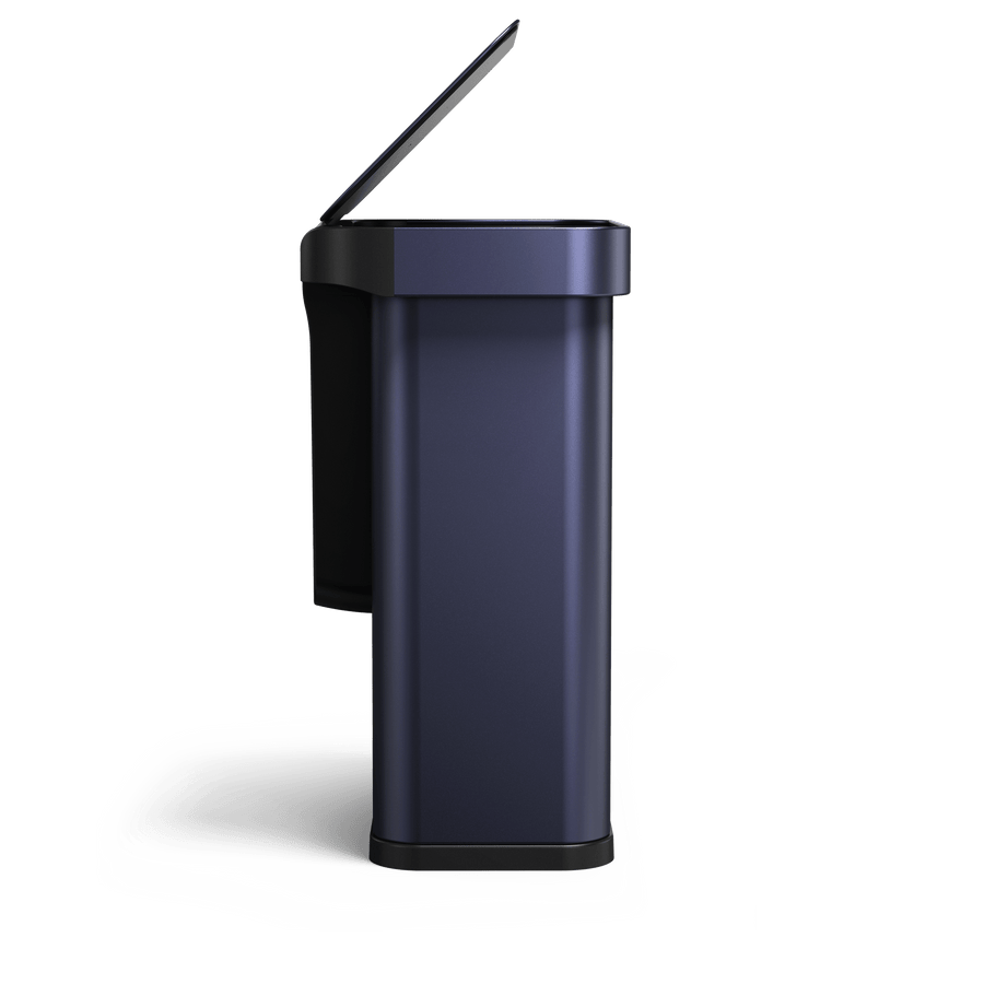 Side view of Simplehuman's Nebula 58L Sensor Can.  