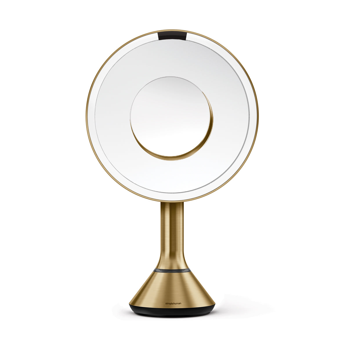 sensor mirror with touch-control brightness and dual light setting with 10x detail mirror