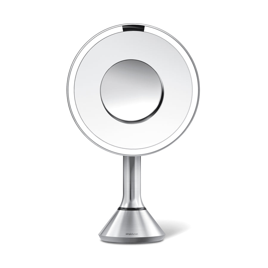 Sensor Mirror with Touch-Control Brightness and Dual Light Setting with 10x Detail Mirror