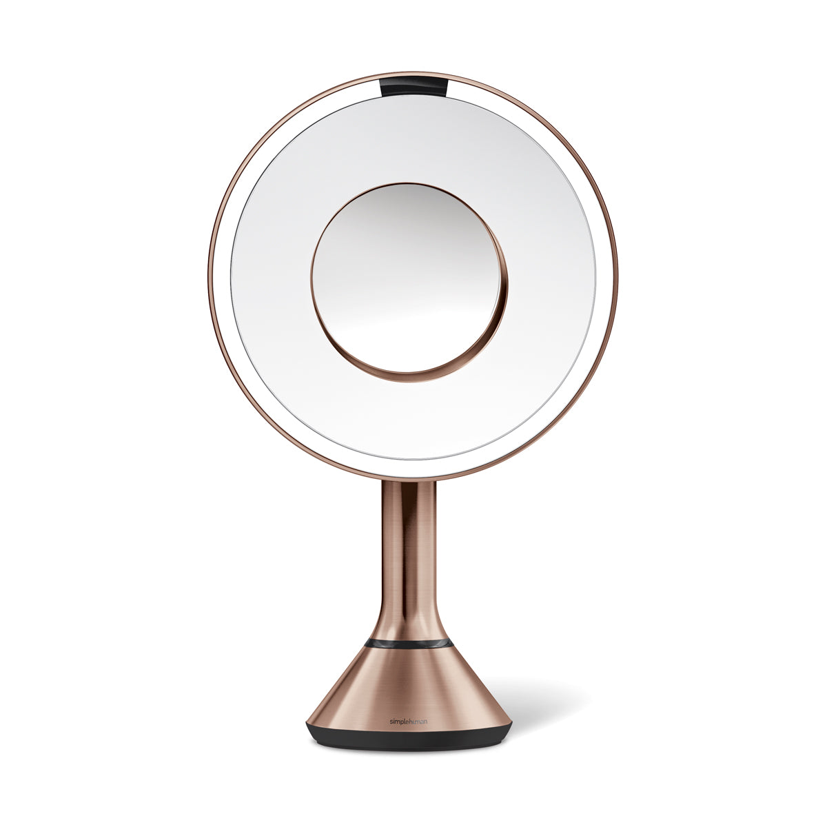 sensor mirror with touch-control brightness and dual light setting with 10x detail mirror