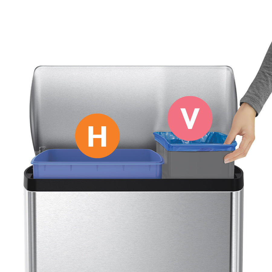 Code V Blue Recycling Custom Fit Liners