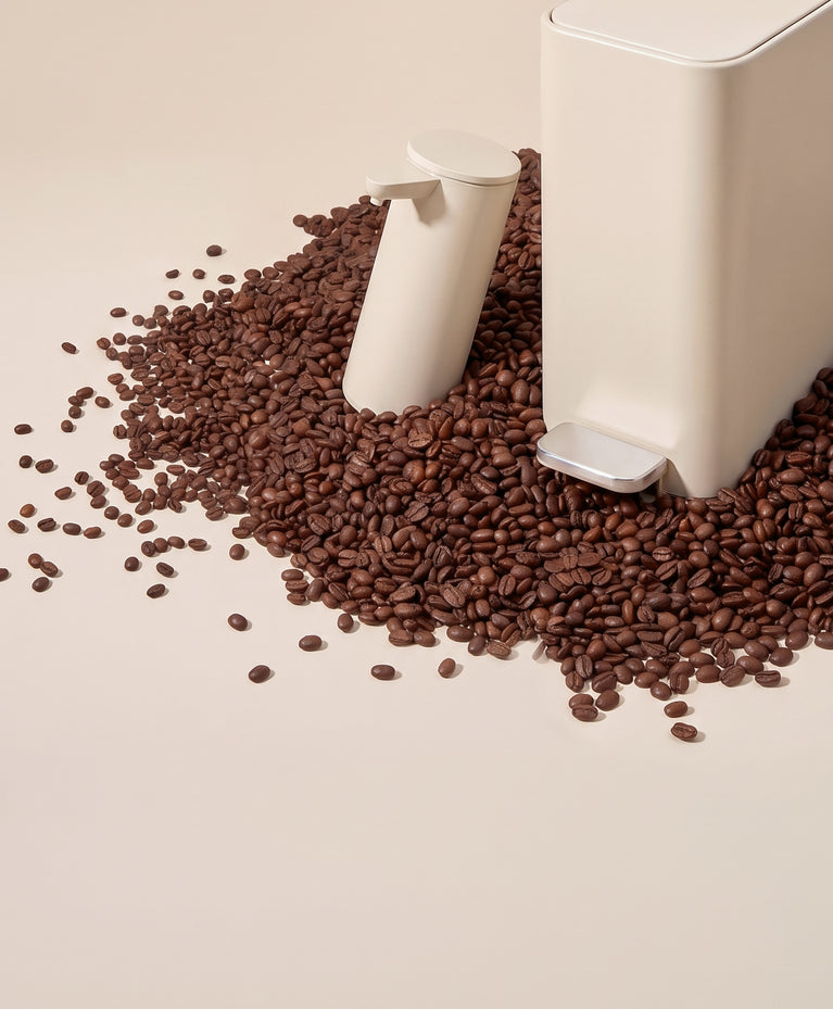Simplehuman's Latte Collection Hero Image for Mobile. 