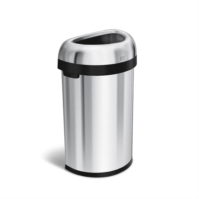 60L Semi-Round Open Can in Brushed
