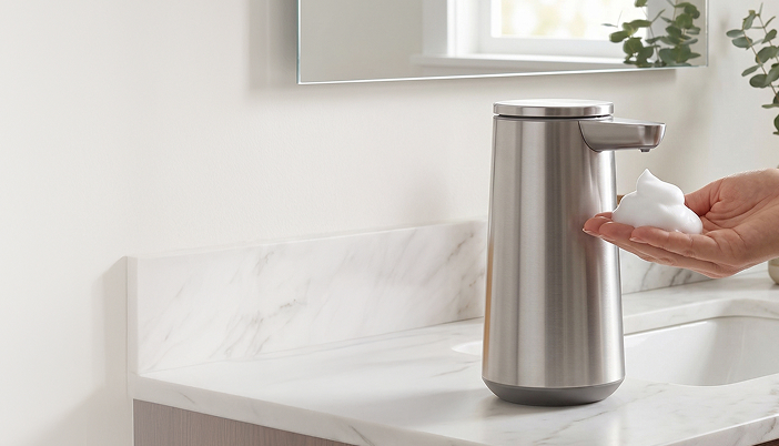 Simplehuman's Sensor Pump Foam is compatible with the Foam Hand Soap.