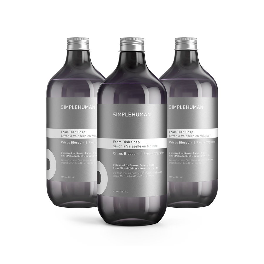Simplehuman's Citrus Blossom Foam Dish Soap in a 3 Pack