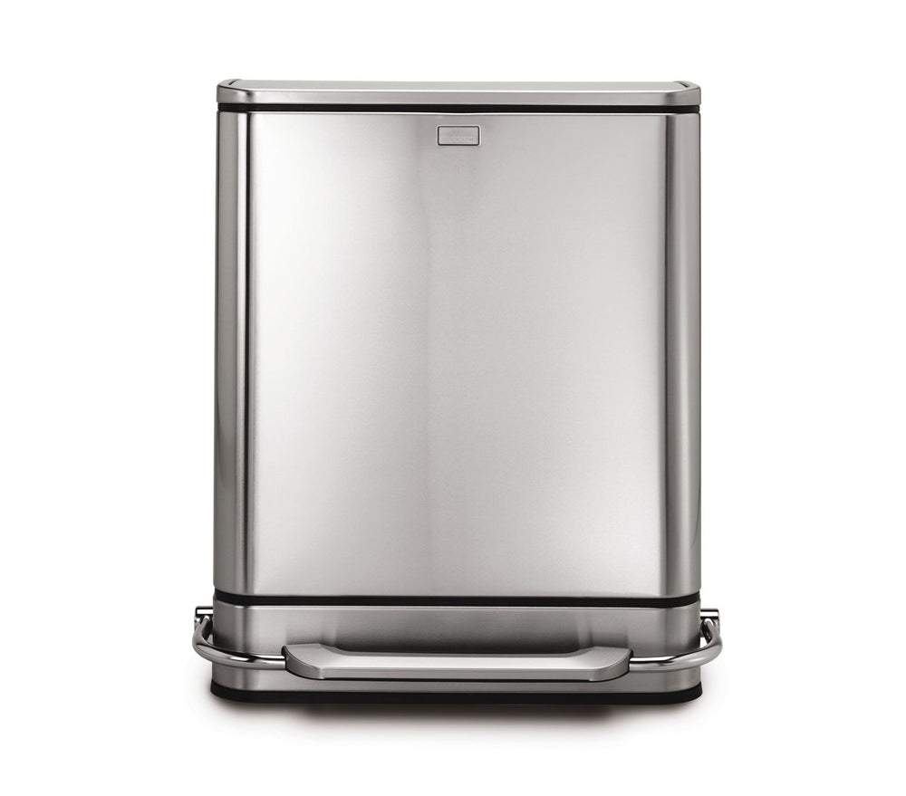 48L stainless steel bar recycler & trash can