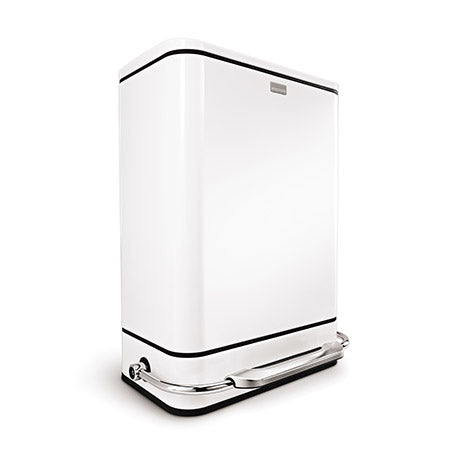 38L steel bar step trash can