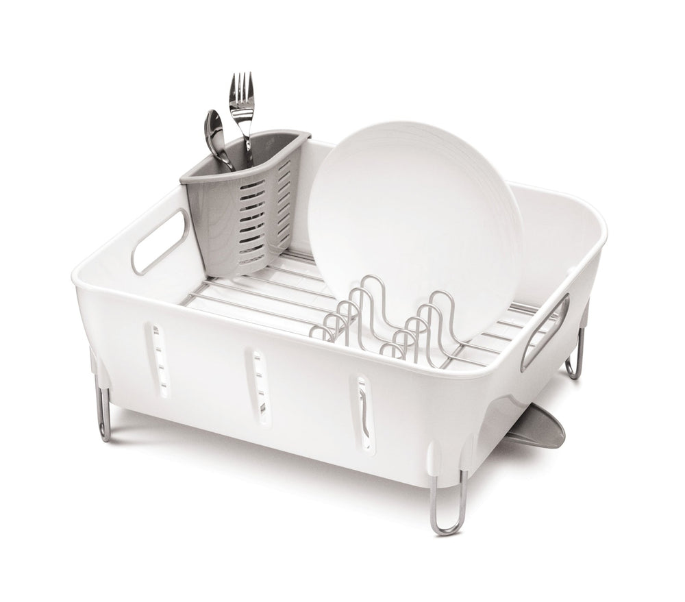 White Plastic Compact Dishrack
