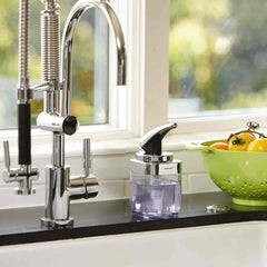 square push pump - lifestyle near kitchen faucet