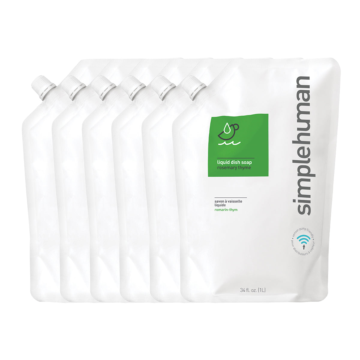 Rosemary Thyme Liquid Dish Soap Refill Pouch