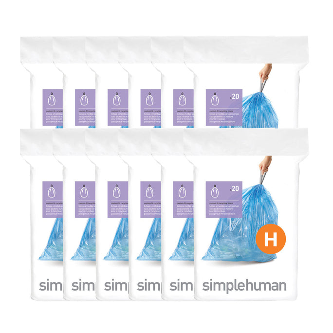 Code H Blue Recycling Custom Fit Liners