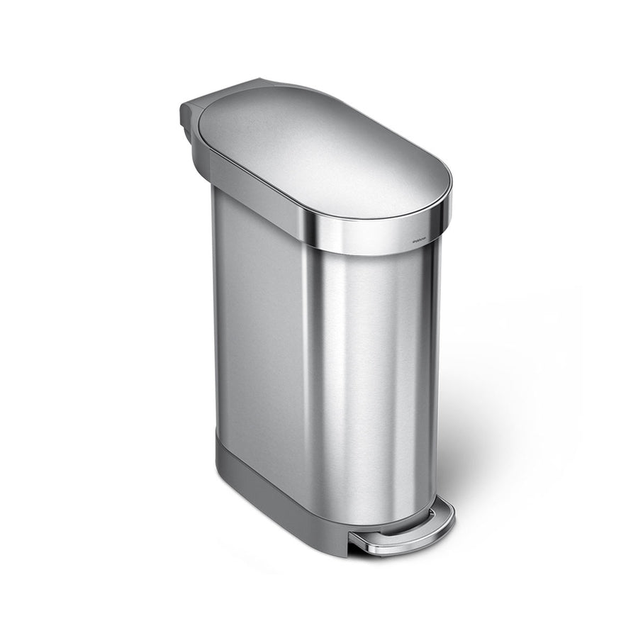 45L slim step can with liner rim + 4.5L round step can