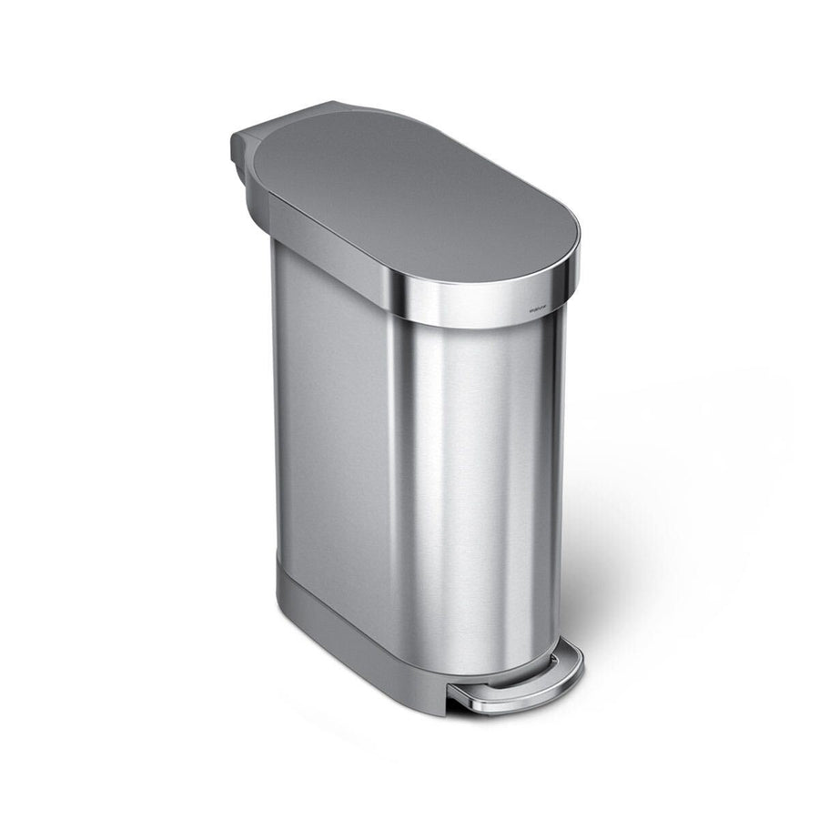45L slim step can with liner rim + 4.5L round step can
