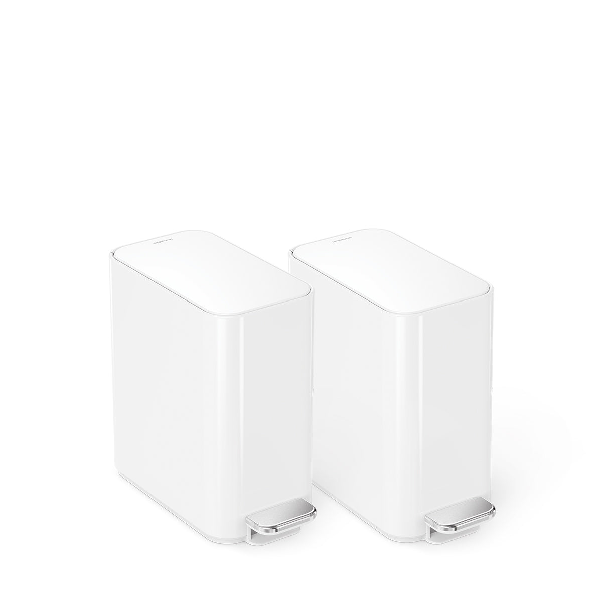 5L Slim Step Can, 2-Pack