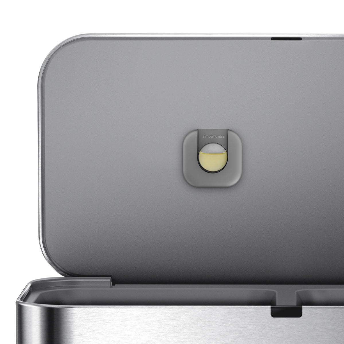 58L Dual Compartment Rectangular Sensor Can with Voice and Motion Control + Bonus 4.5L Step Can