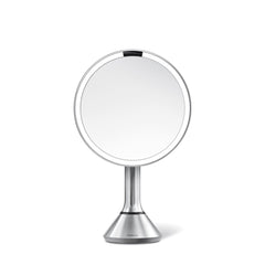 sensor mirror with touch-control brightness - brushed finish - main image