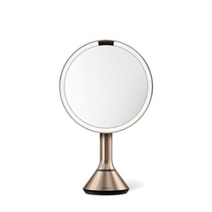 sensor mirror with touch-control brightness - rose gold finish - main image