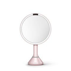 sensor mirror with touch-control brightness - pink finish - main image