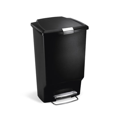 45L rectangular plastic step trash can