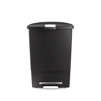 45L rectangular plastic step trash can