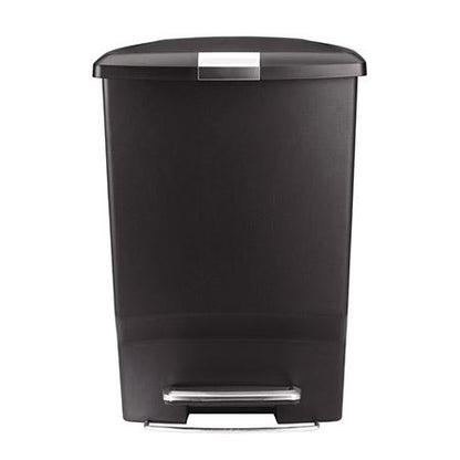 40L rectangular plastic step trash can