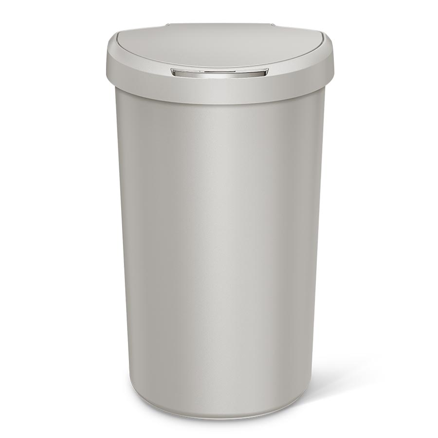 gen1 45L semi-round plastic sensor trash can